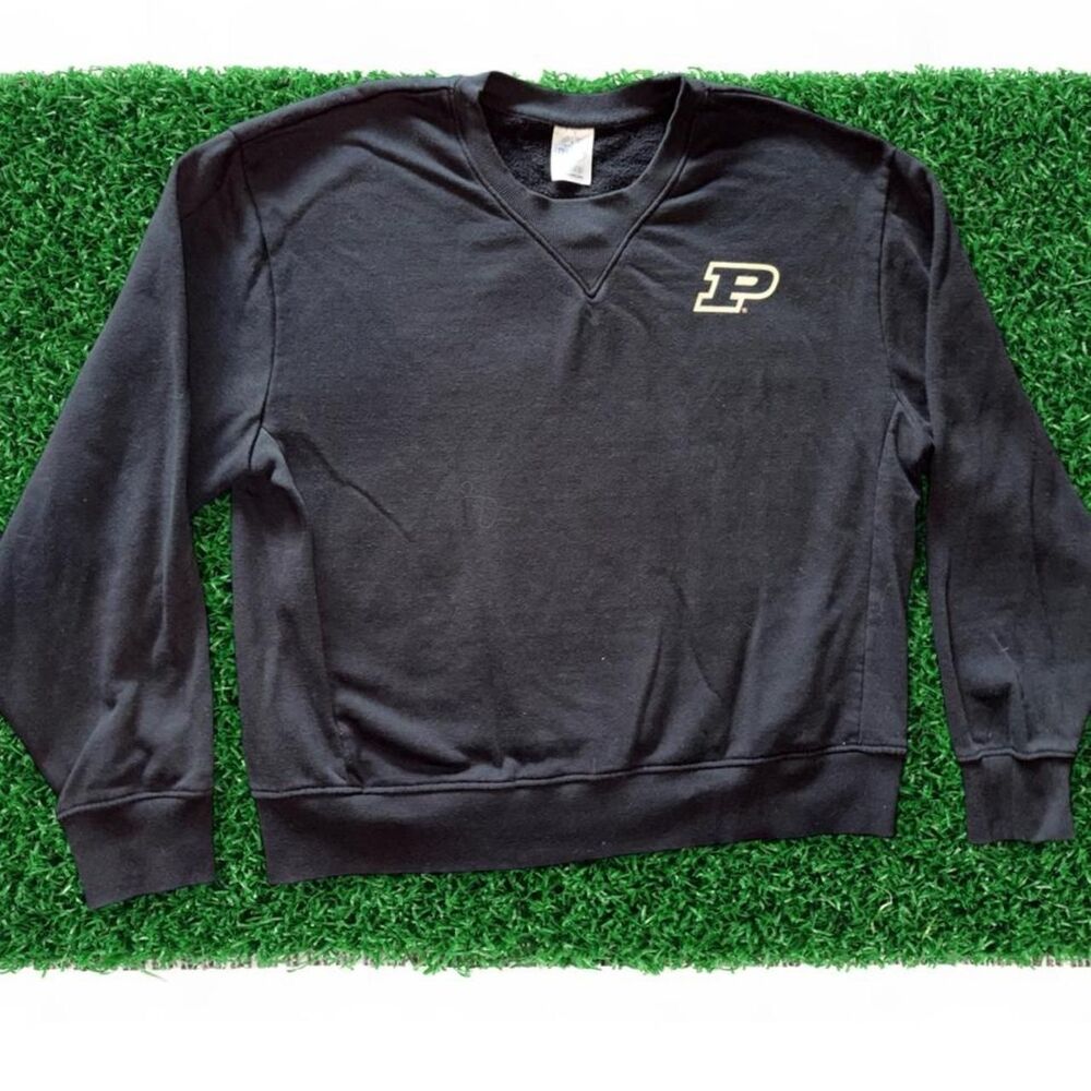 Unbranded Men's Black and Navy Sweatshirt